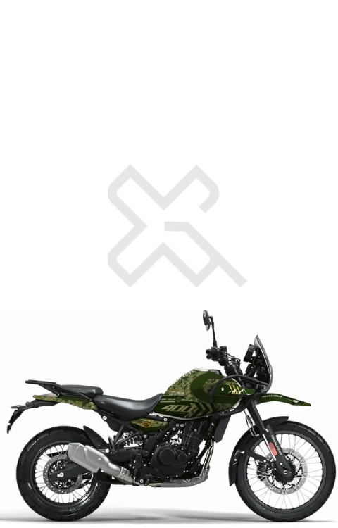 Himalayan 450 Full Body Sticker | Made in Premium Gloss Vinyl with FPF (Fade Protection Film), Waterproof, Precut Sticker, Pack of 1 for Both Side